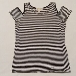MICHAEL Michael Kors striped child shoulder top sz. S